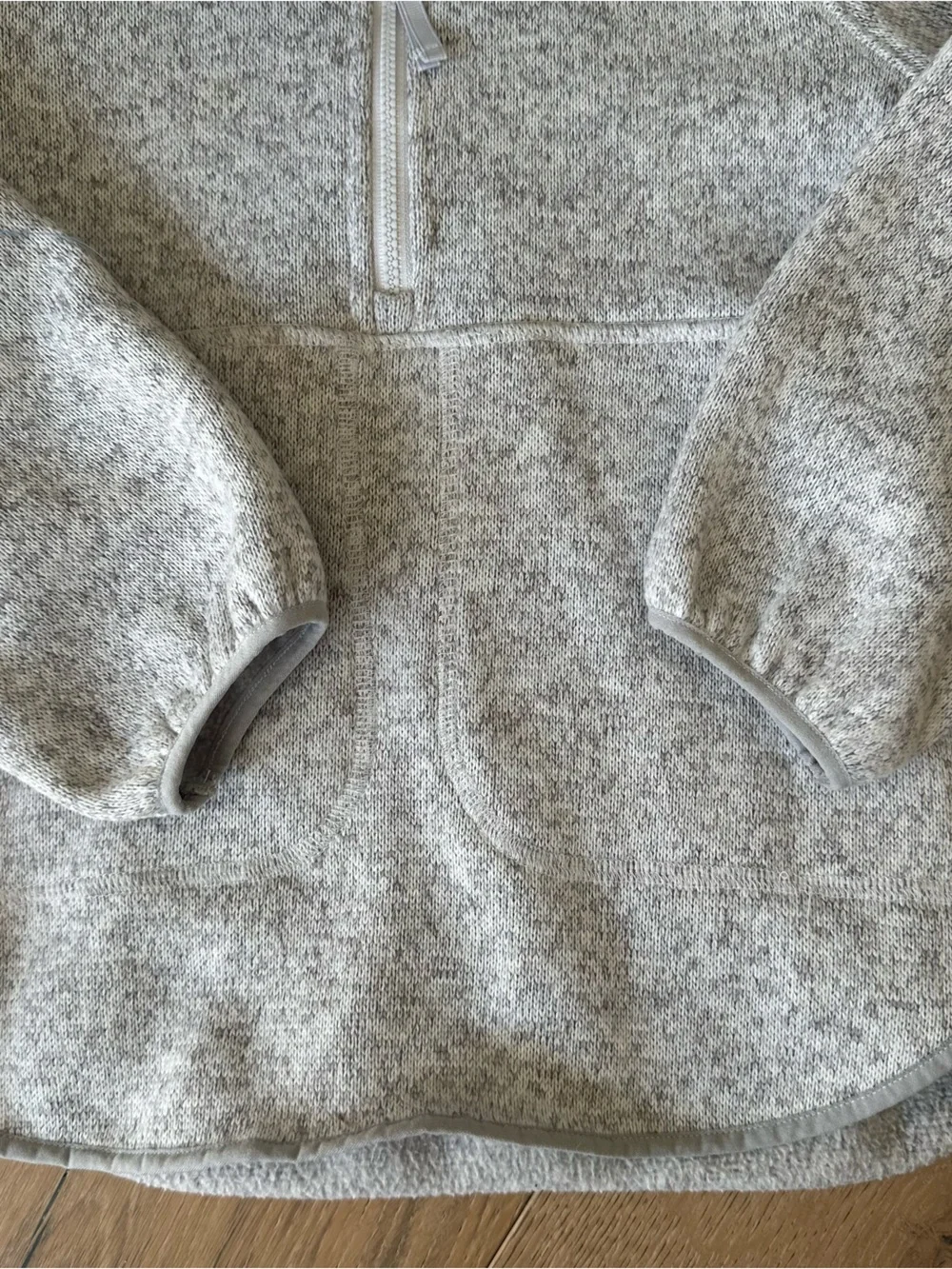Old Navy Quarter-Zip Sweater Heather Light Gray XS - Picture 5 of 7